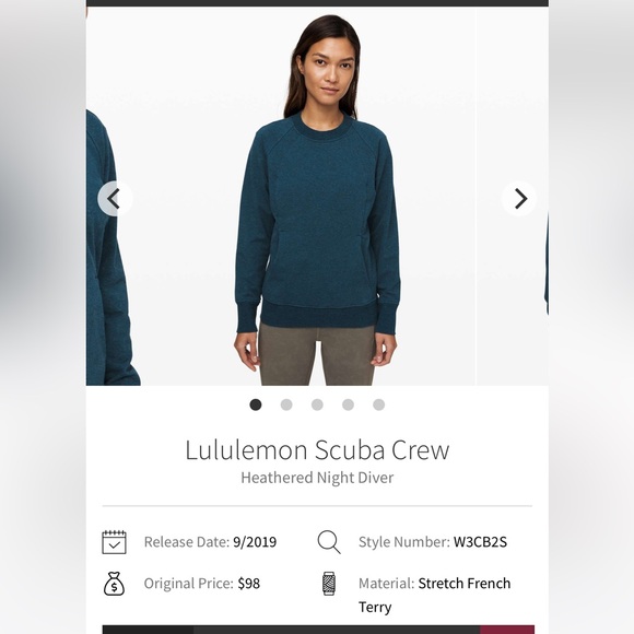 Sz 8 Lululemon Scuba Crew - Picture 1 of 4